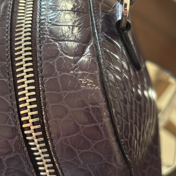 Prada St. Cocco Lucido Crocc Embossed Bauletto Bag with COA - Picture 16 of 17